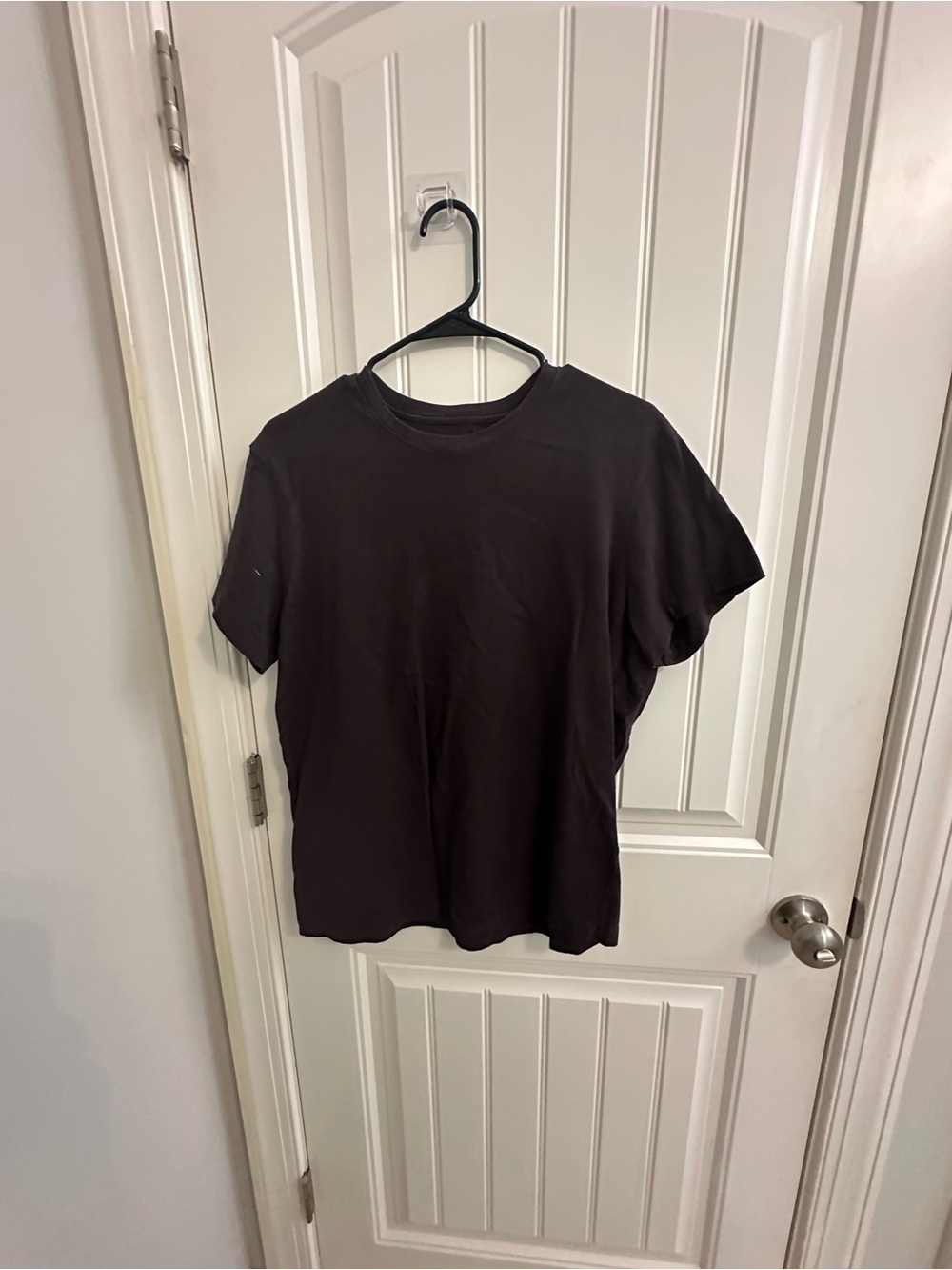 SKIMS Short Sleeve Crewneck T-Shirt in Dark Brown